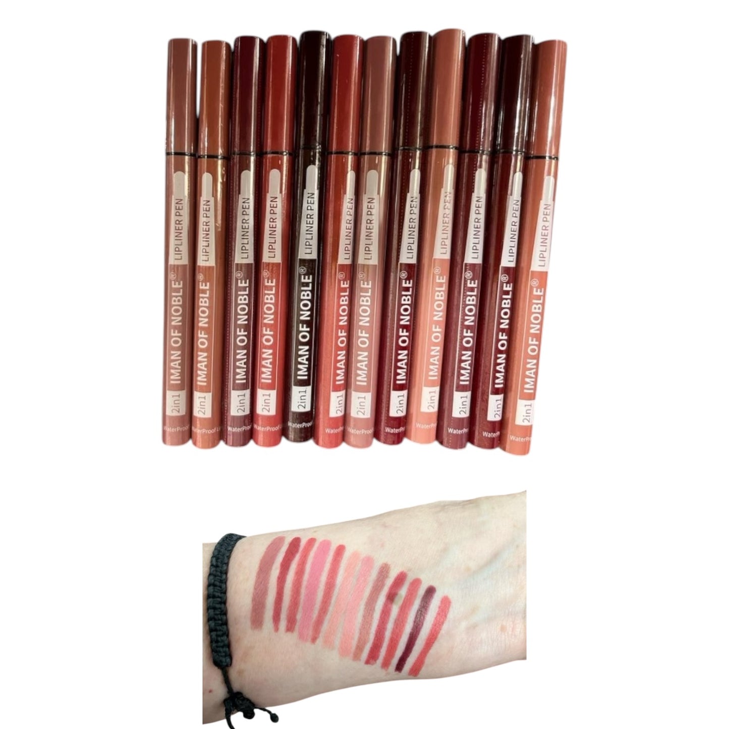 2 in 1 IMAN OF NOBLE LIP LINER PEN 12 PCS