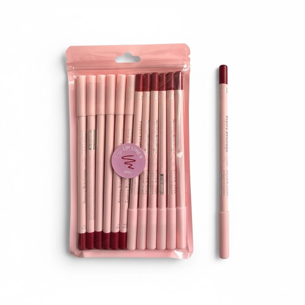 12PCS PACK PRETTY PRIVILEGE LIP LINER #03 REBEL