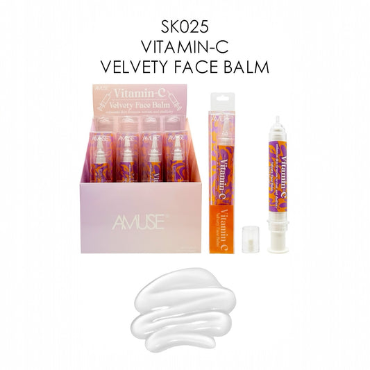 12PCS DISPLAY AMUSE VITAMIN C VELVETY FACE BALM SK025