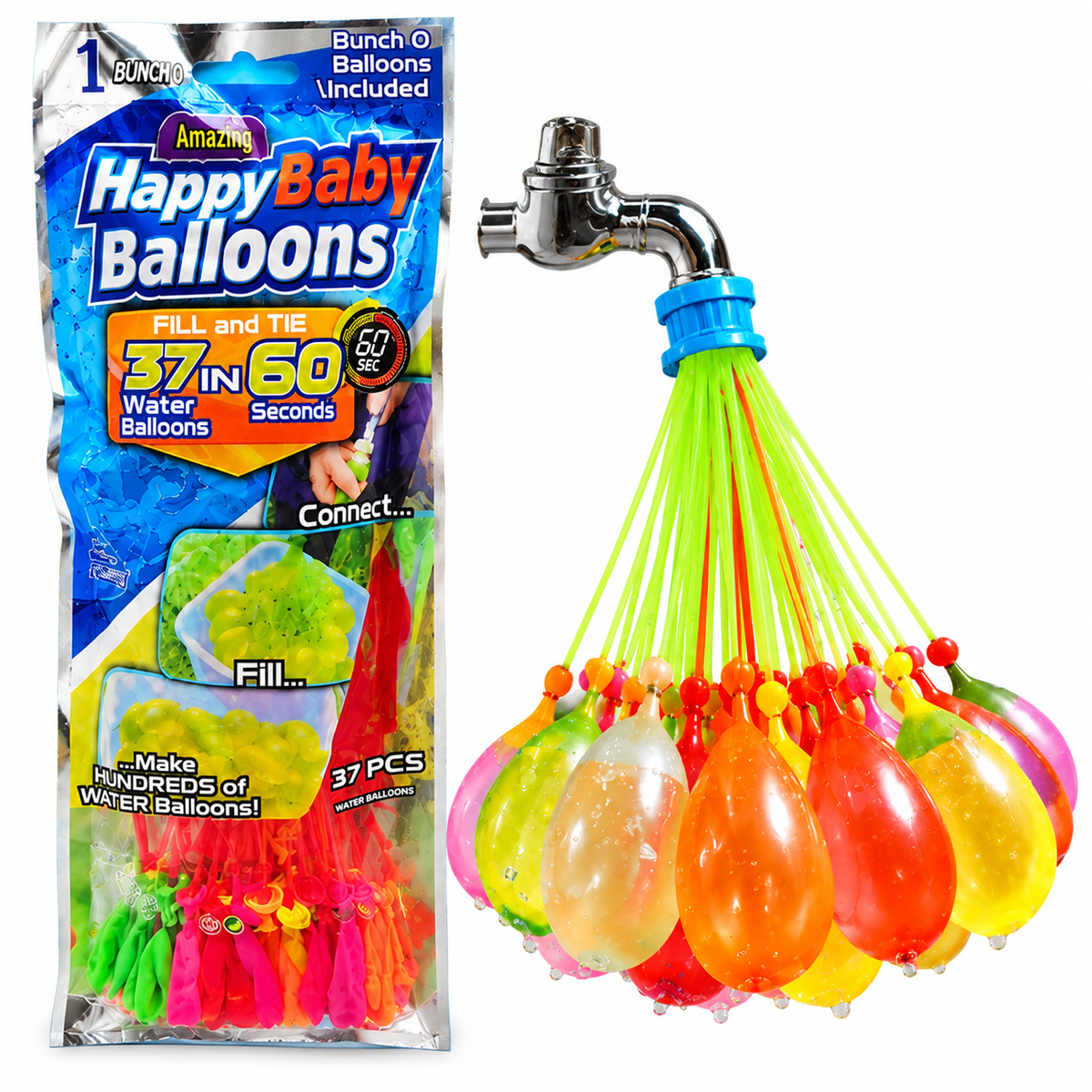 Pack Happy Baby Water Balloons