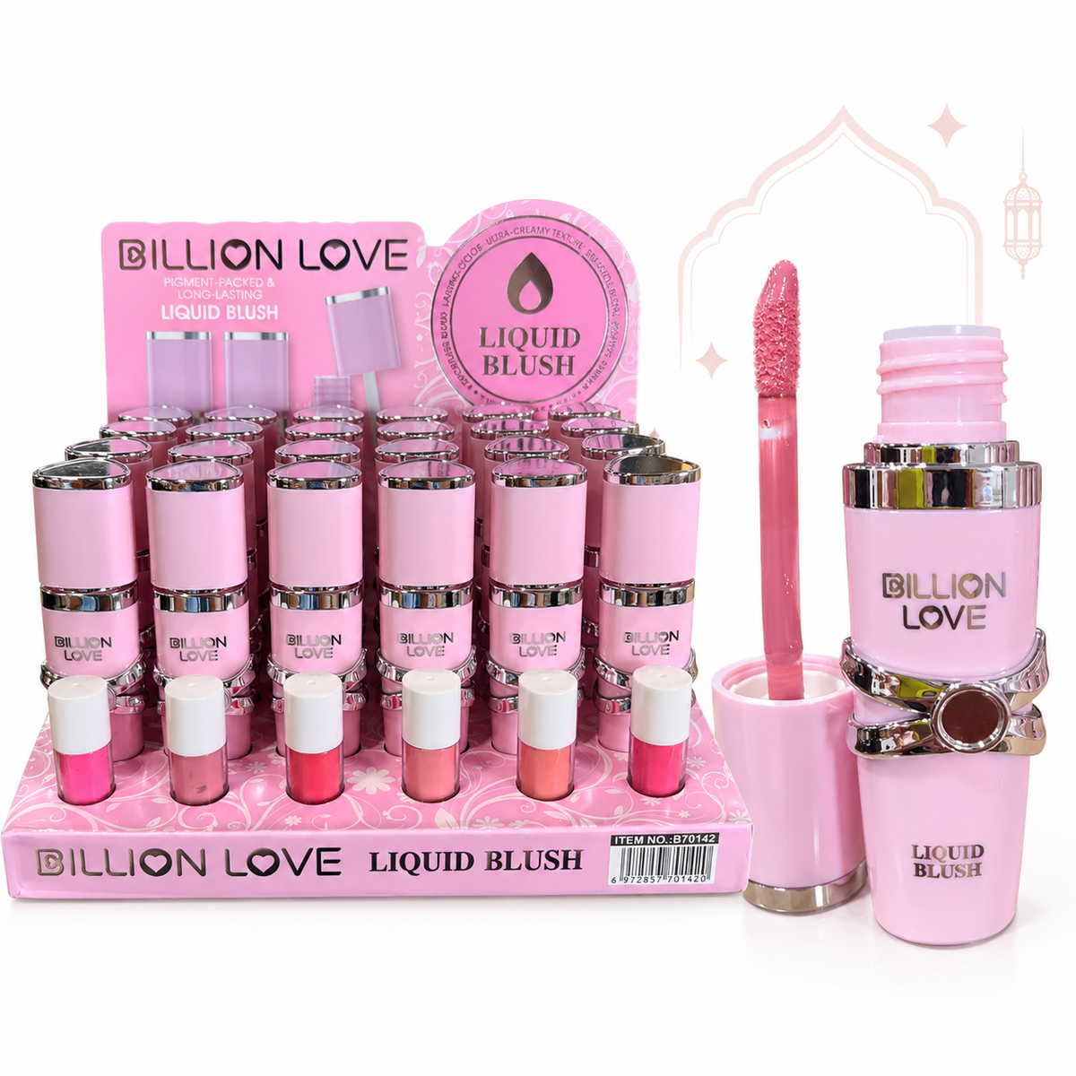 Billion Love Liquid Blush Pink Design