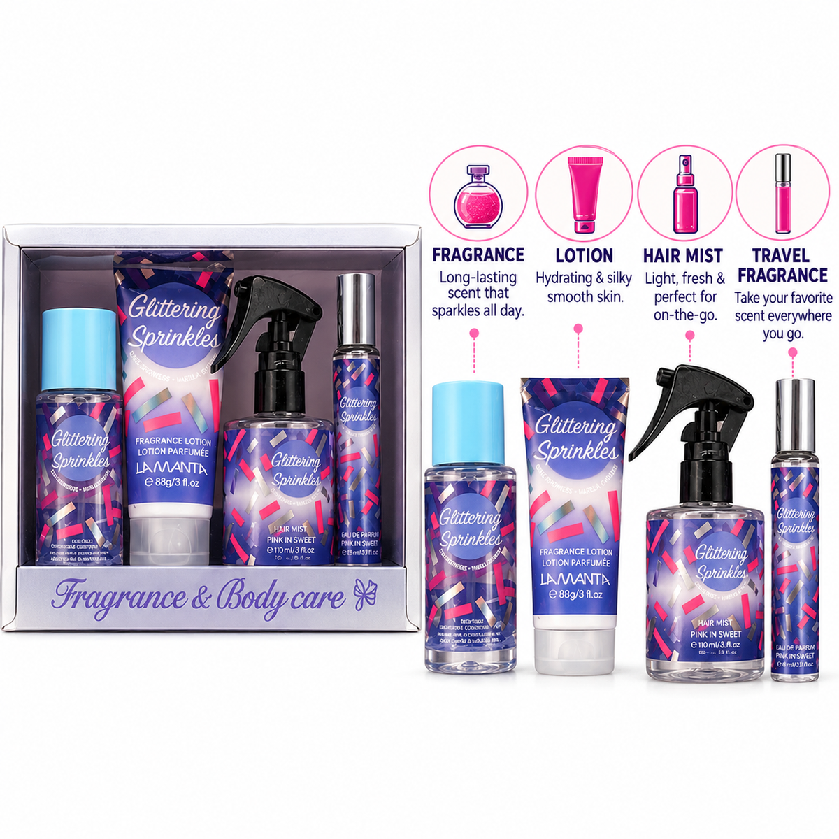 Fragancia y cuidado corporal Pamper Glittering Sprinkles