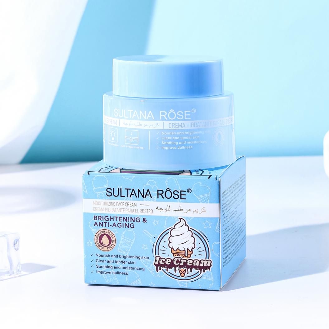 12PCS DISPLAY SULTANA ROSE ICE CREAM BRIGHTING & ANTI-AGING CREAM SA-292