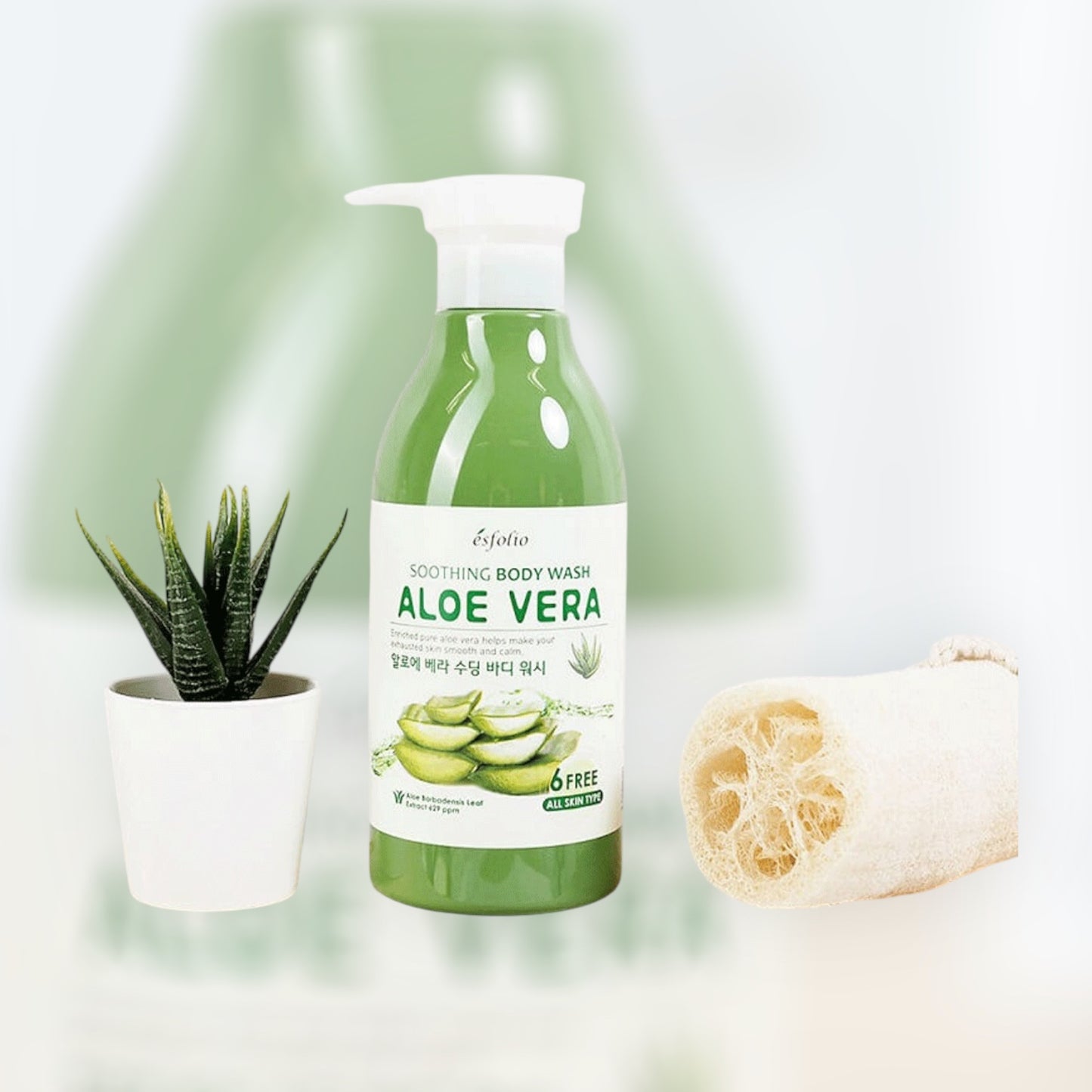 2PCS ESFOLIO ALOE VERA SOOTHING BODYY WASH 2871