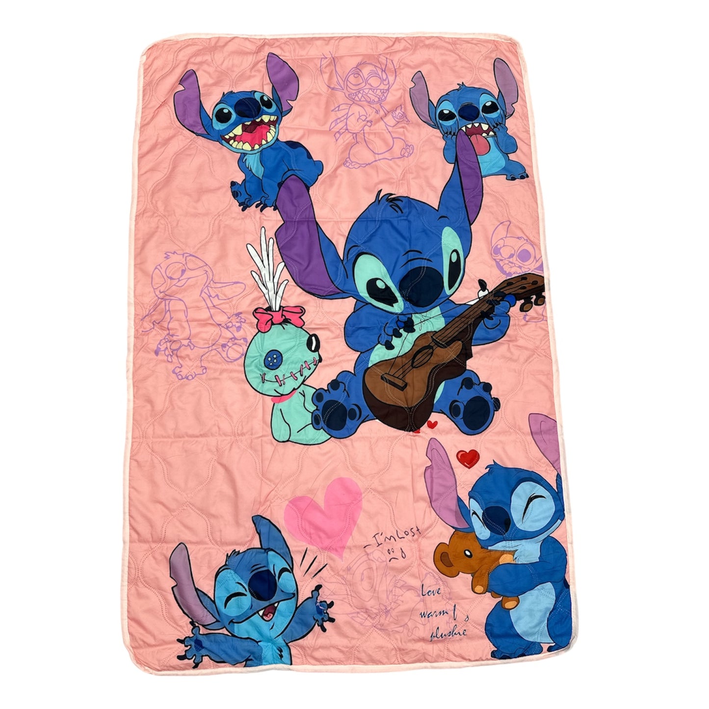 3PCS BLUE GUY PINK QUILT BLANKET #9
