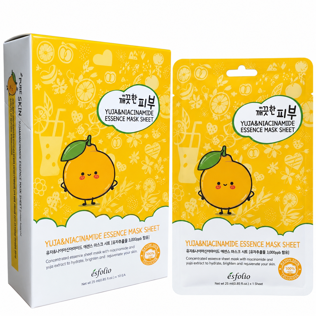 Esfolio Yuja & Niacinamide Sheet Mask