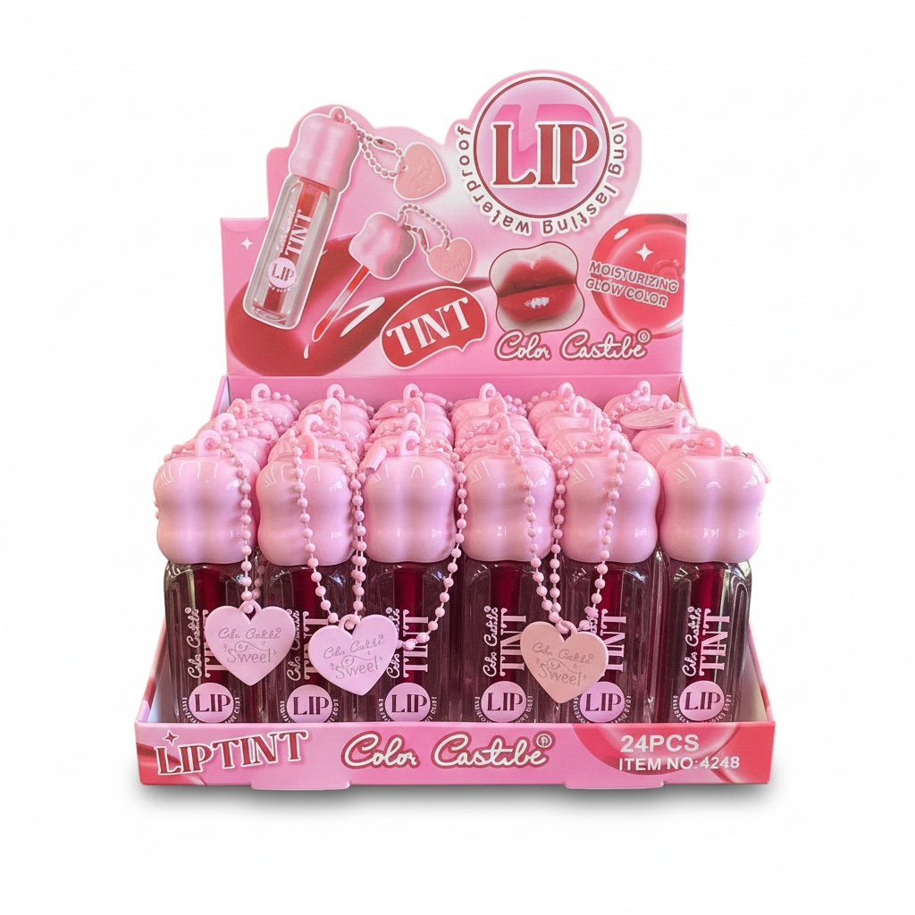 24PCS COLOR CASTLE LONG LASTING WATERPROOF LIP TINT 4248