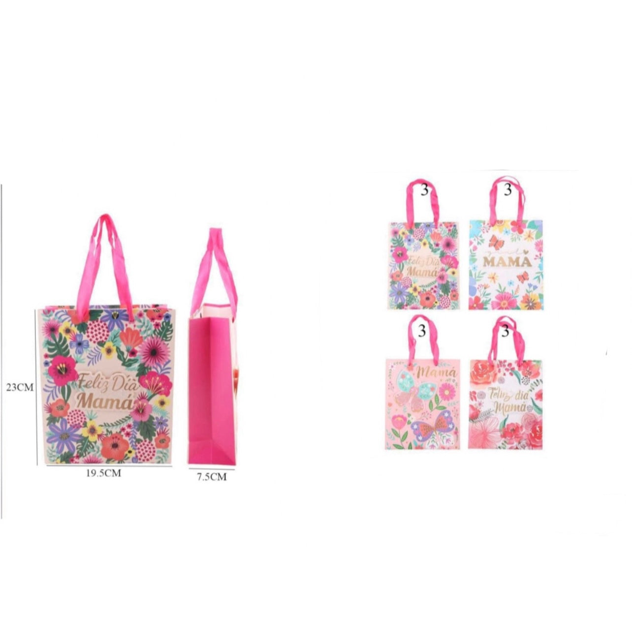 12PCS PACK MOTHER’S DAY FLOWER GIFT BAGS MD1