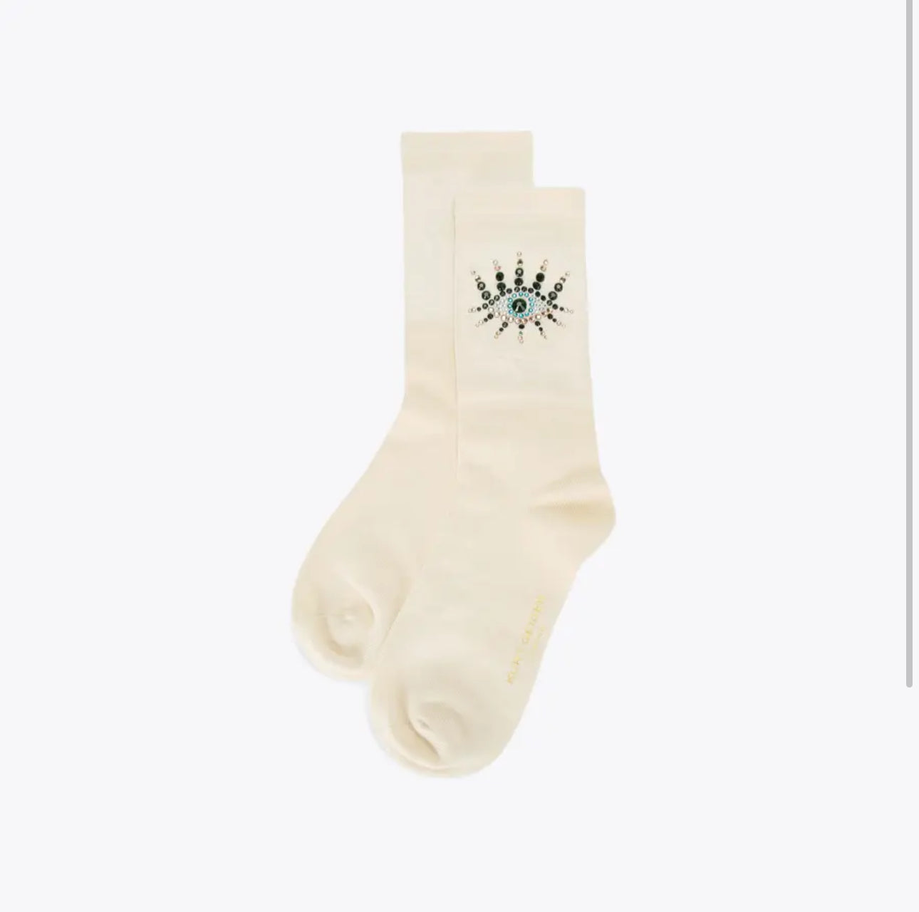 12 PAIRS BEDAZZLED EVIL EYE LONG SOCKS