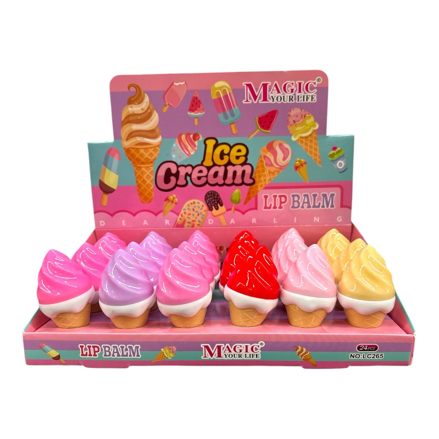 MAGIC YOUR LIFE PINK ICE CREAM LIP BALM LC265