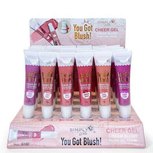 24PCS DISPLAY SIMPLY BELLA YOU GOT BLUSH CREAM S100