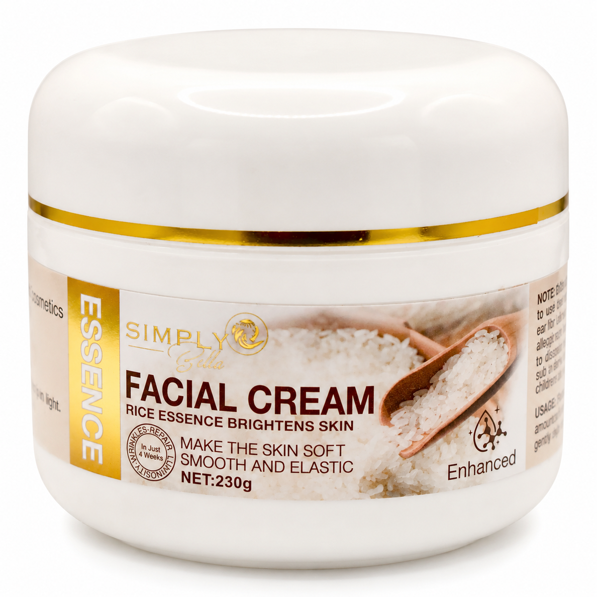 Crema Facial de Arroz Simply Bella