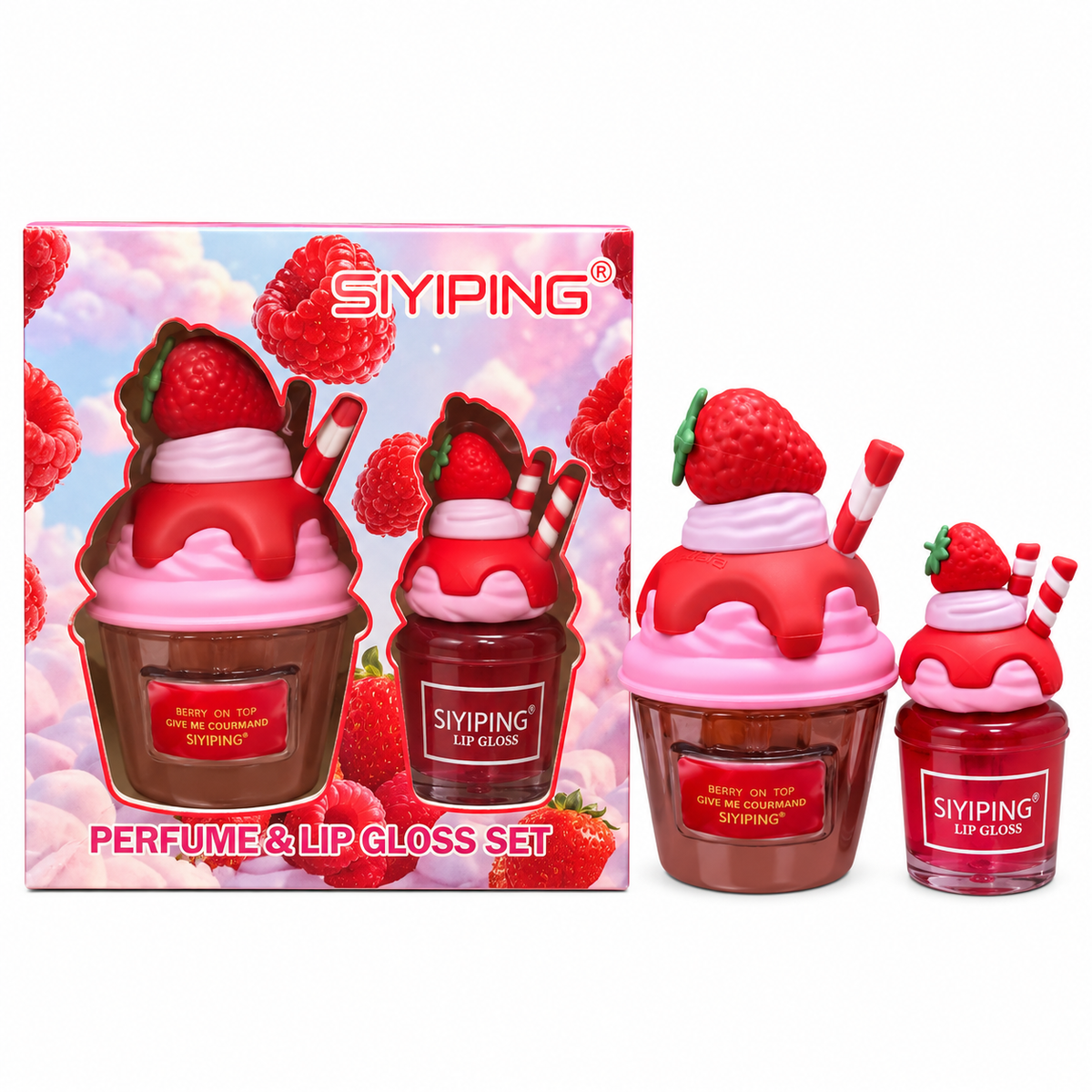 Siyiping Perfume & Lip Gloss Set
