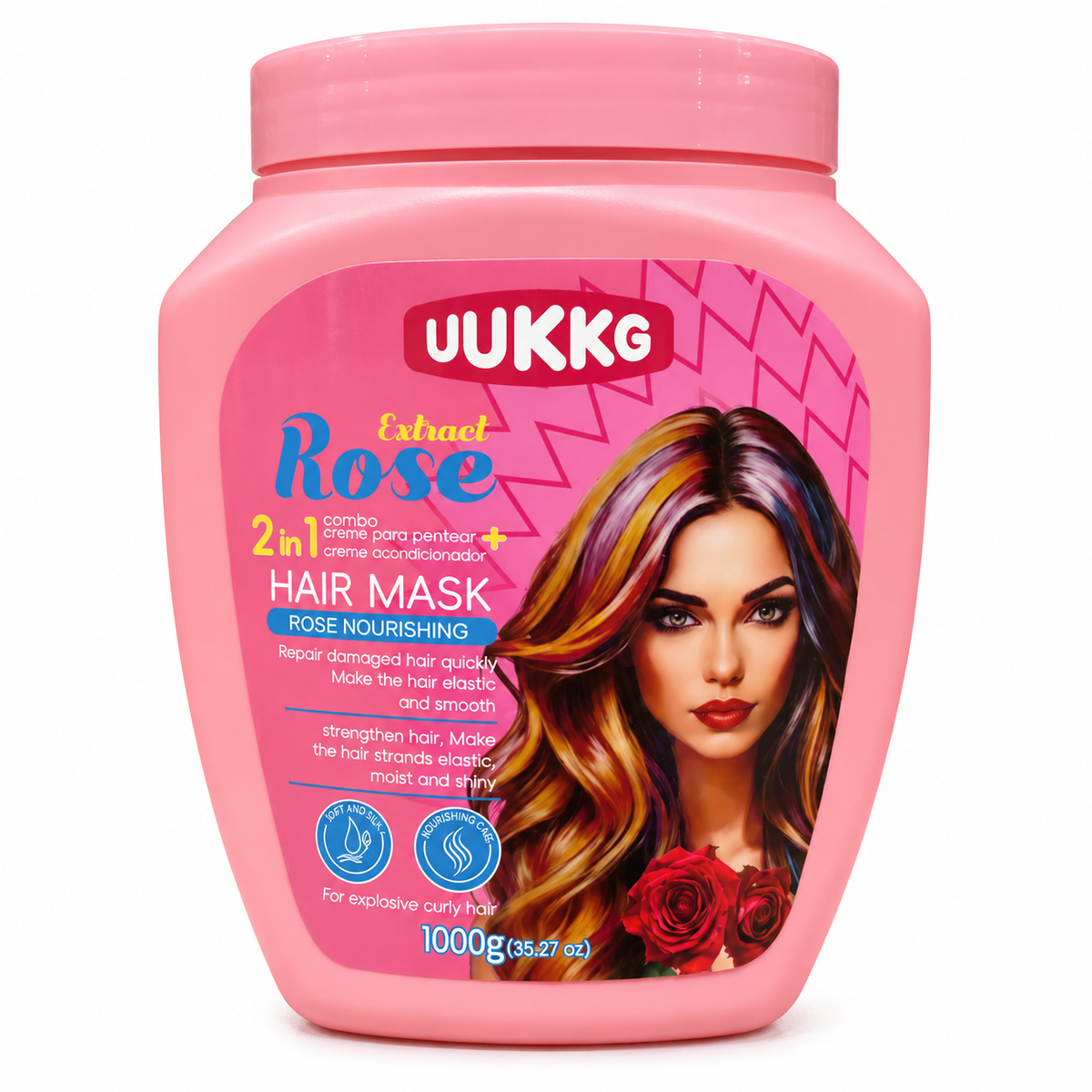 Crema de tratamiento nutritiva con extracto de rosa UUKKG
