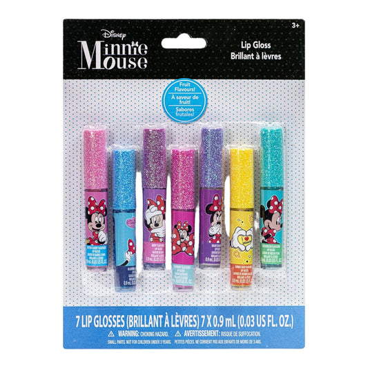 DISNEY MINNIE MOUSE 7 FRUIT FLAVORED LIP GLOSSES UPDMB0698GB BR106