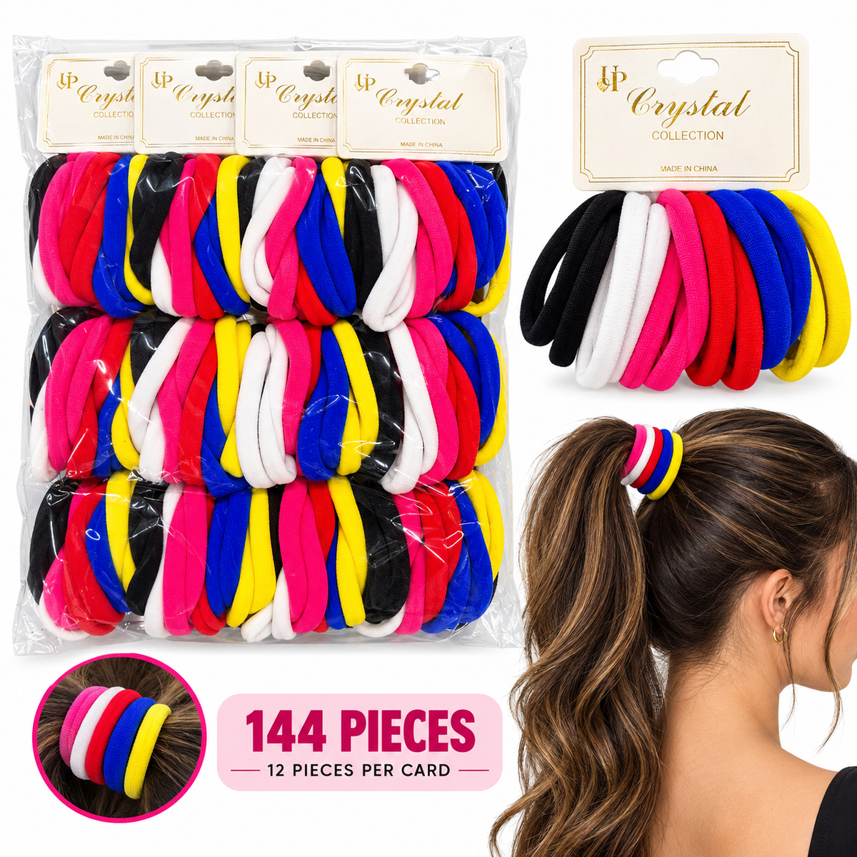 Multicolored Hair ties