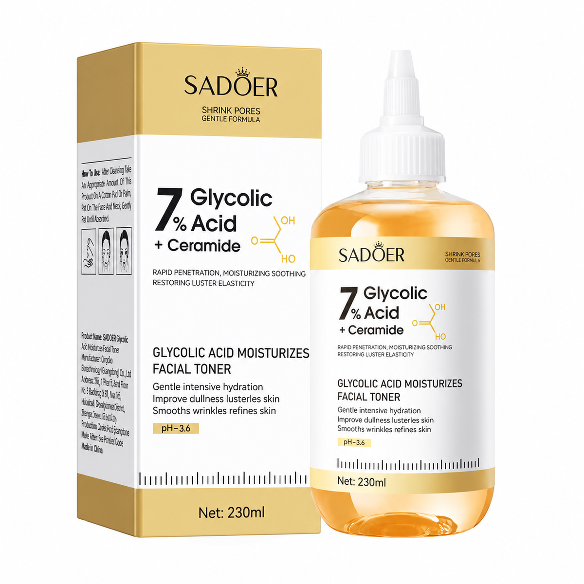 Sadoer Glycolic Acid Facial Toner