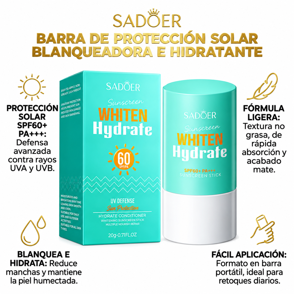 Sadoer Whiten + Hydrate Sunscreen