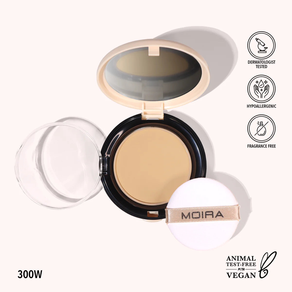 MOIRA COMPLETE WEAR POWDER FOUNDATION 300 W CPF300 BIN4 ‼️ATTENTION ON DESCRIPTION ‼️