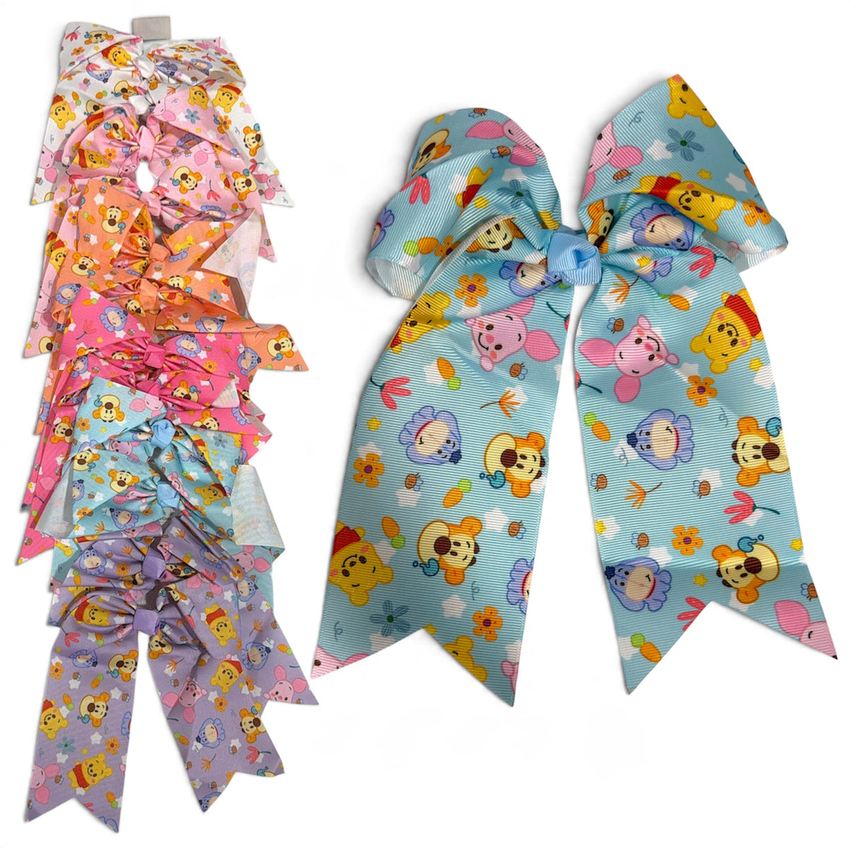 Jumbo Yellow Bear + Friends Hair Bows