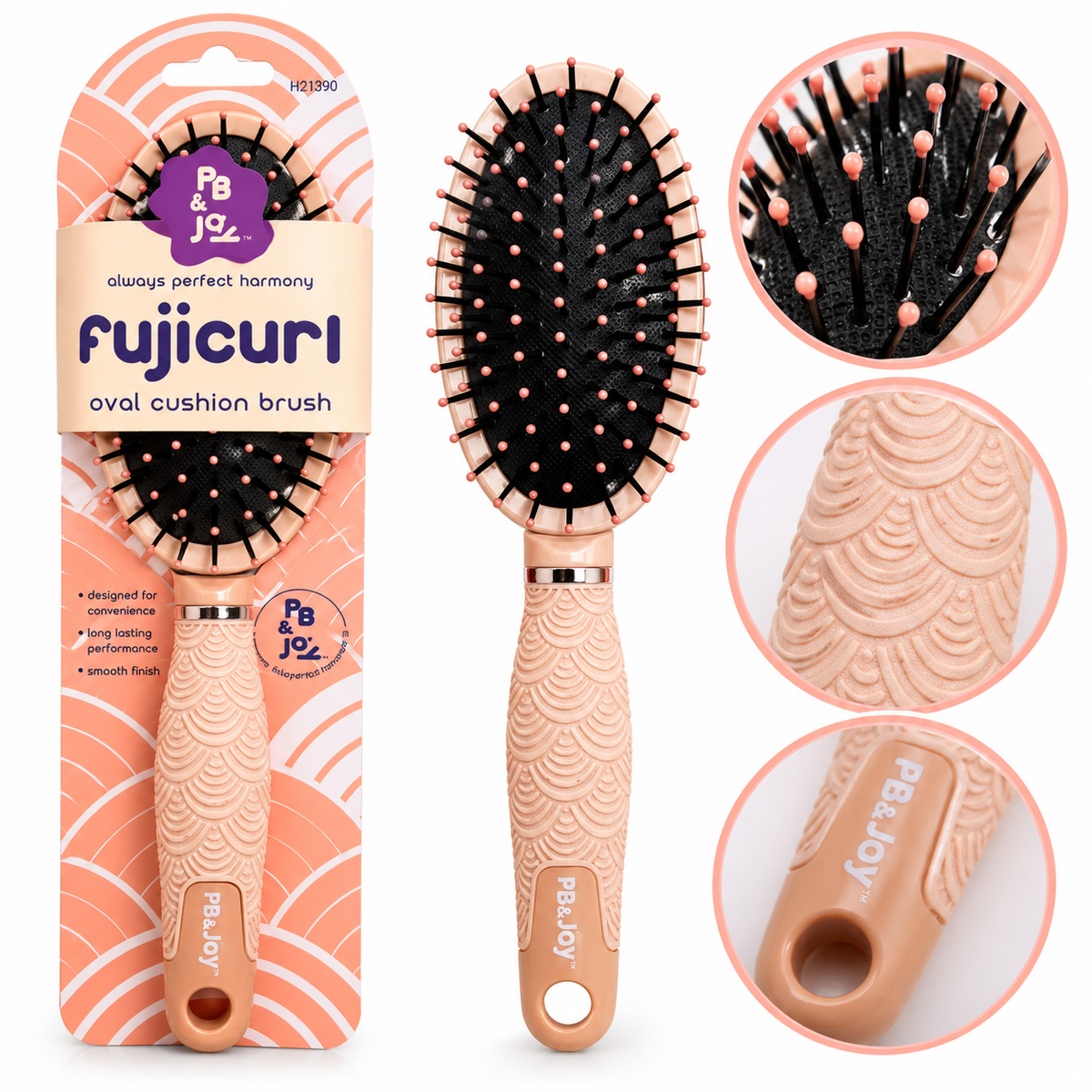 PB & Jay Fujicurl Oval Cushion Brush