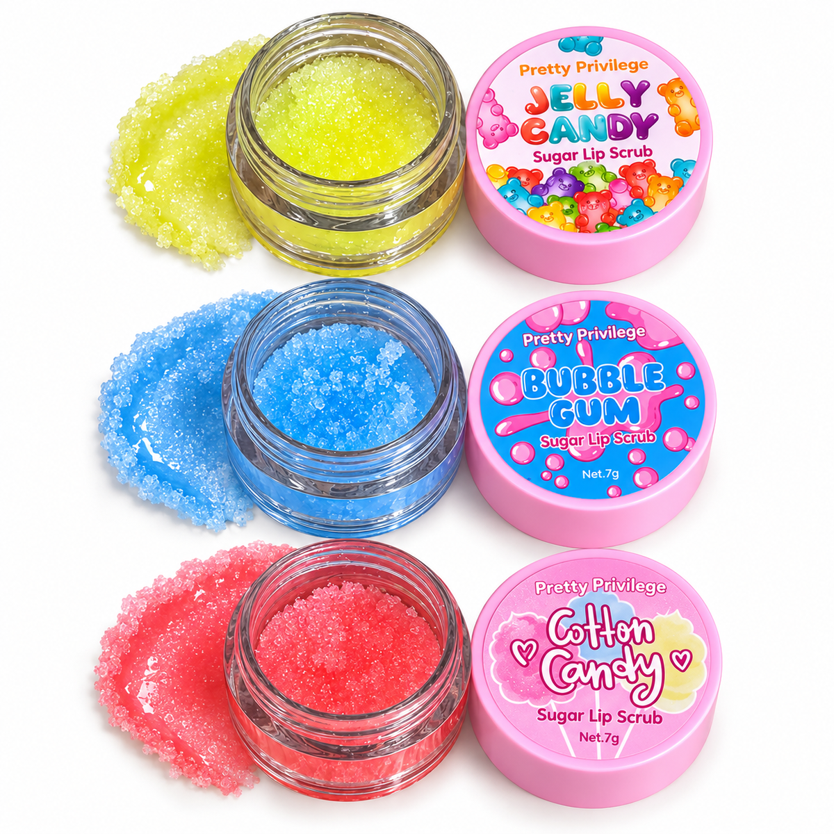 Pretty Privilege Sugar Rush 3pcs Lip Scrub