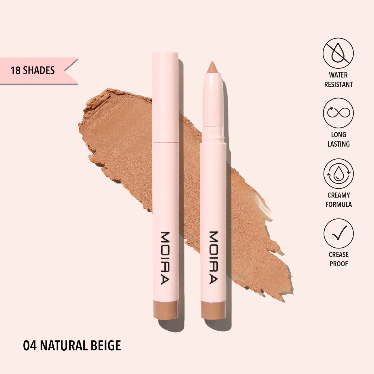 MOIRA AT GLANCE STICK SHADOW NATURAL BEIGE GSS004 R58