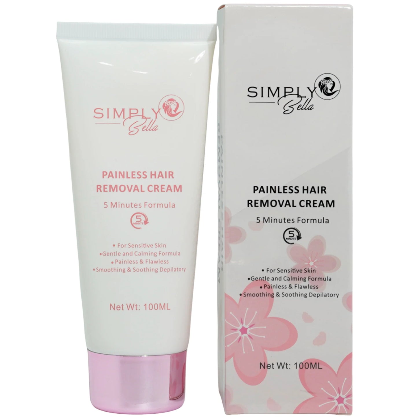 3PCS SIMPLY BELLA PAINLESS HAIR REMOVAL CREAM