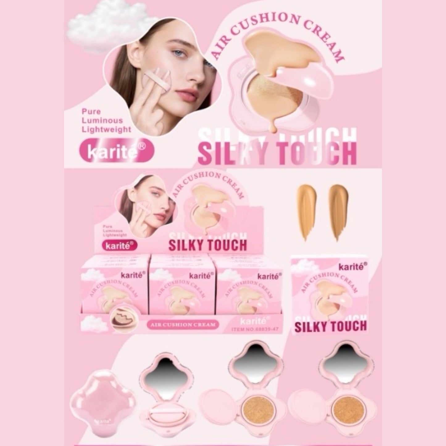 12PCS SILKY TOUCH AIR CUSHION CREAM 68839-47