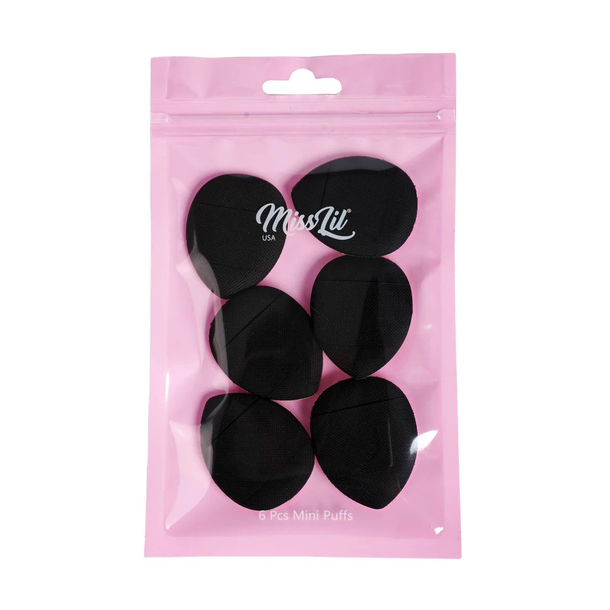 MISS LIL USA 6PCS MINI PUFFS BLACK