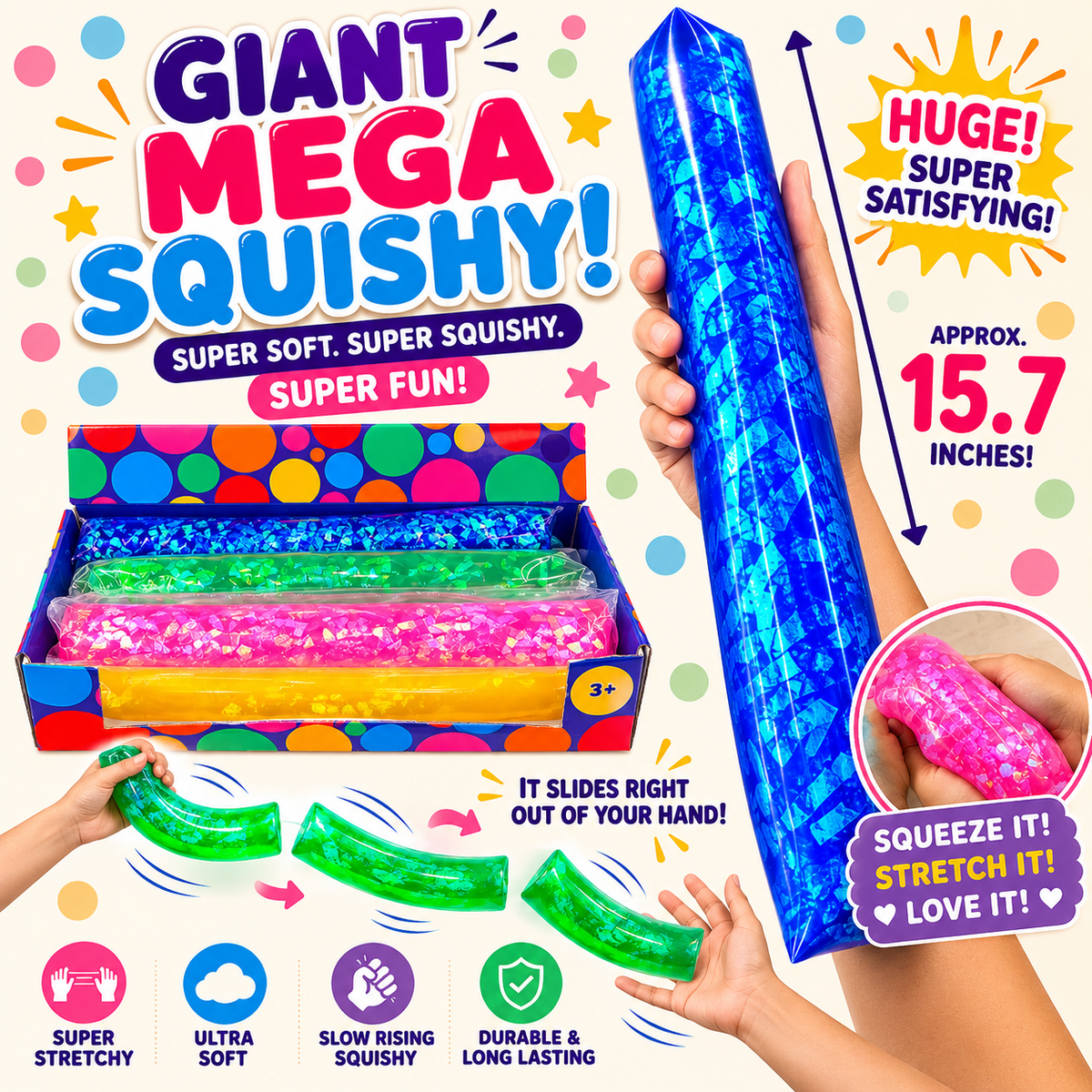 Giant Confetti Water Wigglers