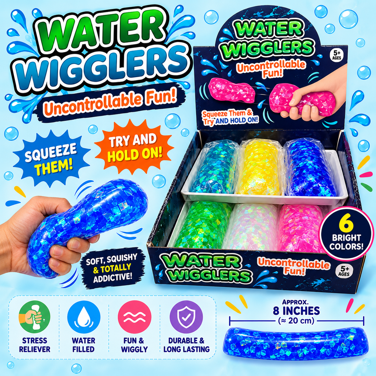 Uncontrollable Confetti Water Wigglers