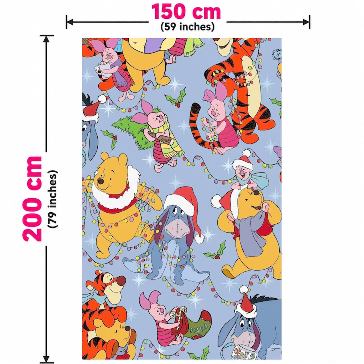 Yellow Bear & Friends Holiday Blanket