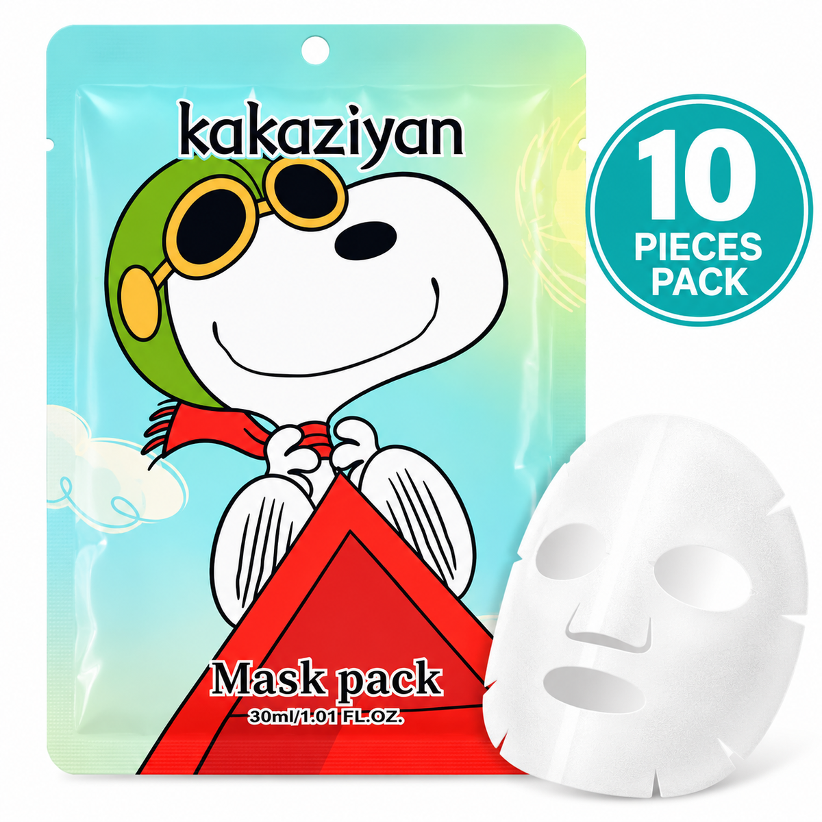 Kakaziyan Face-Mask White Dog