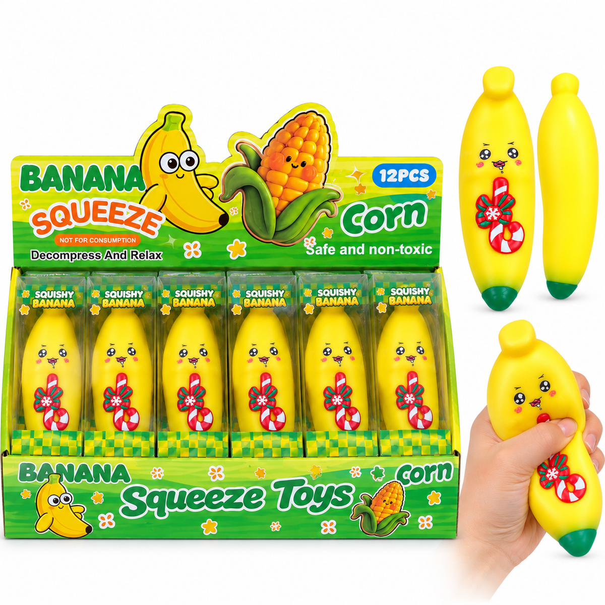 Squishy Crunchy Christmas Banana
