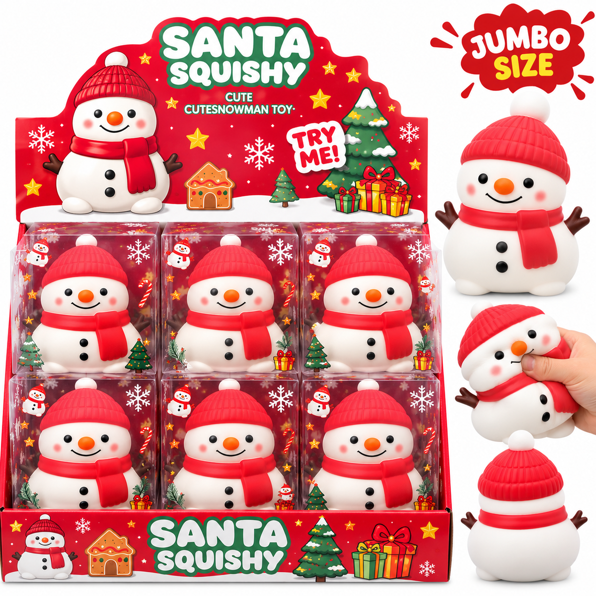 Snowman Jumbo Squishy