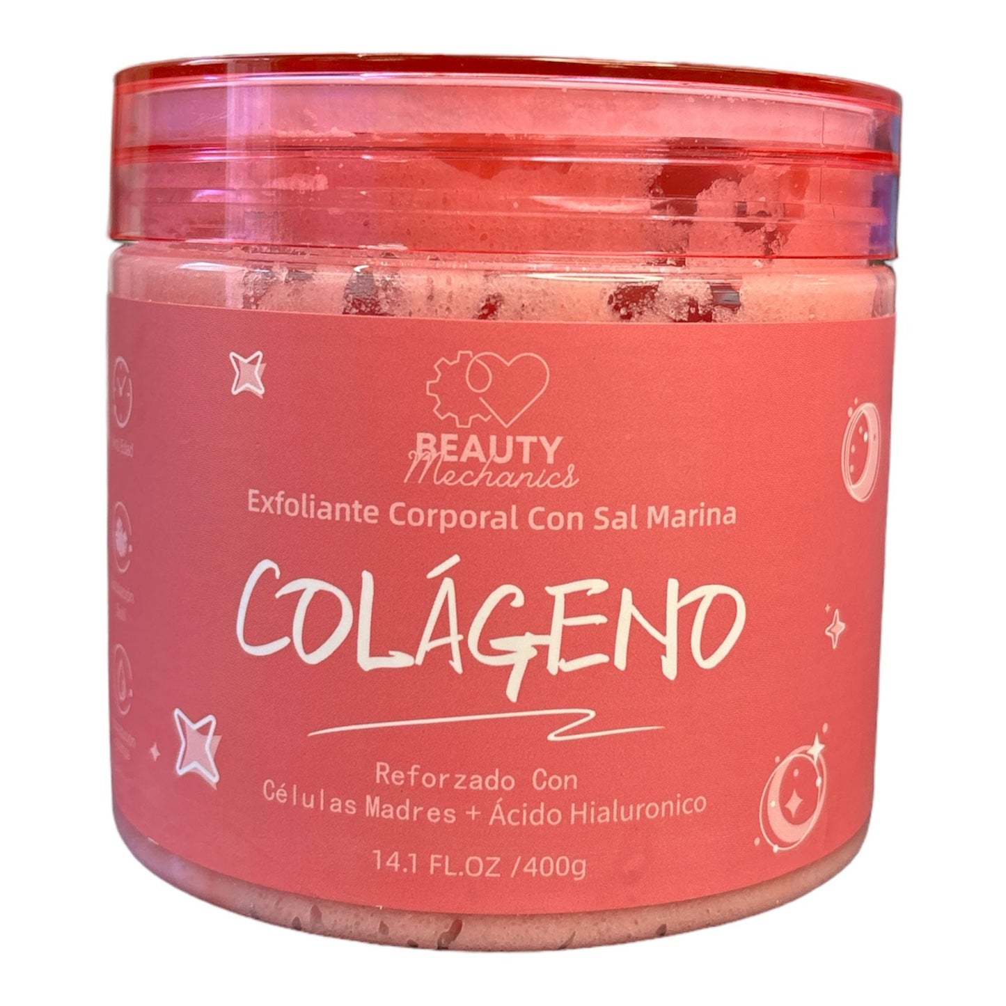 BEAUTY MECHANICS COLLAGEN SEA SALT BODY SCRUB 8341