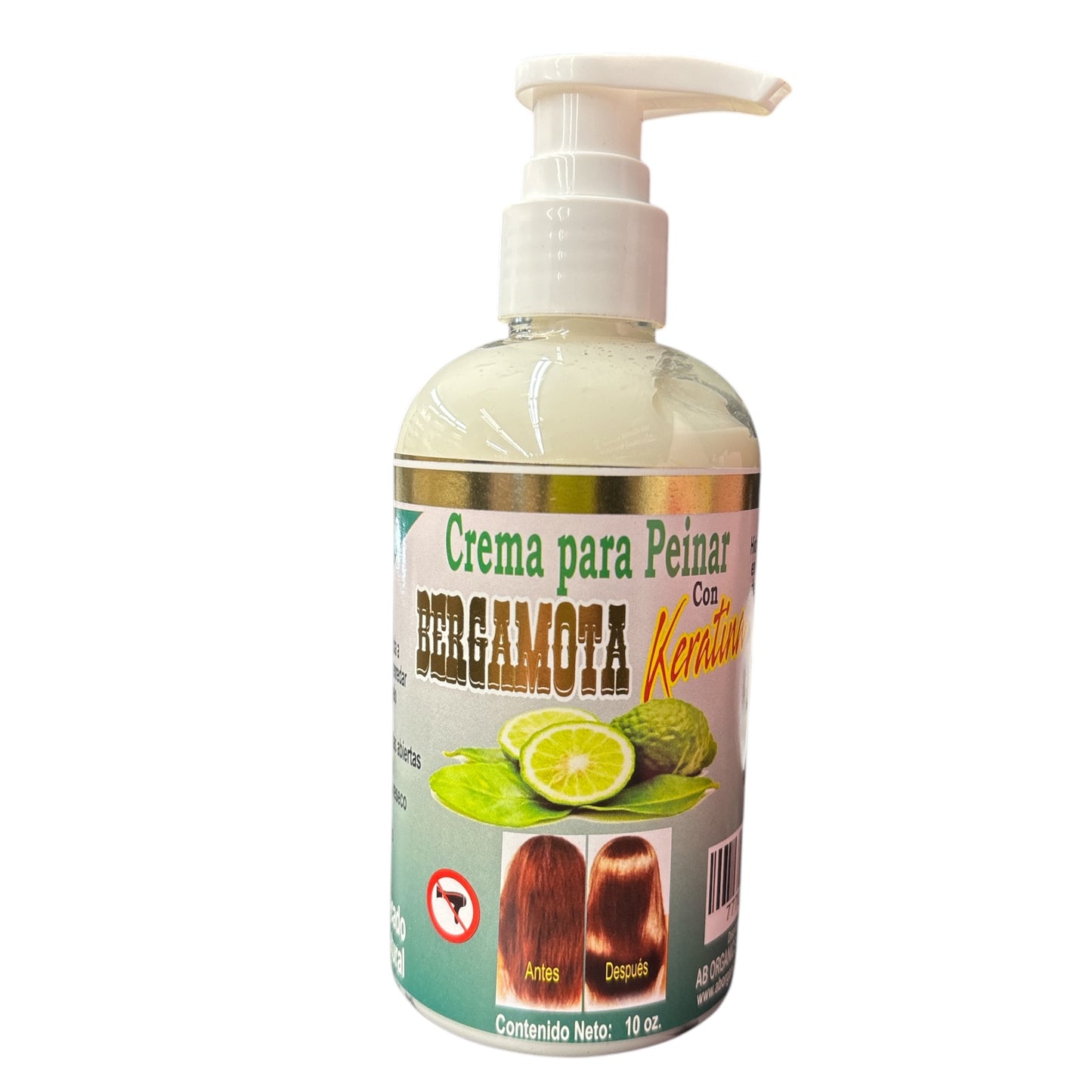 3 PCS CREMA PARA PEINAR BERGAMOTA CON KERATINA