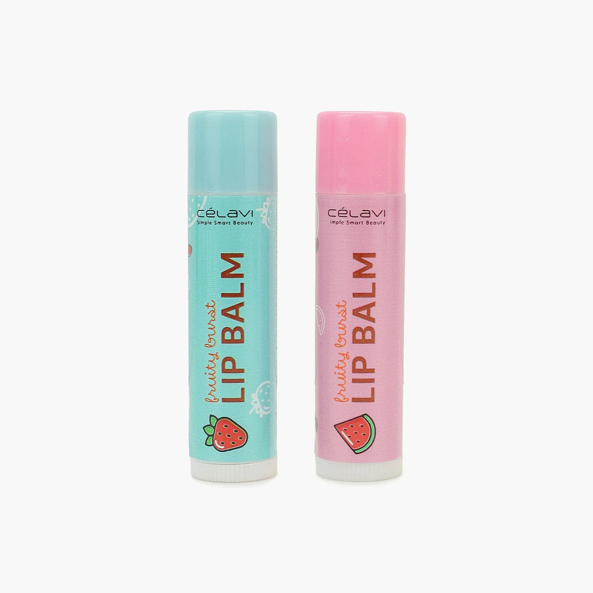 CELAVI FRUITY BURST LIP BALM 2PCS SET 6PACKS