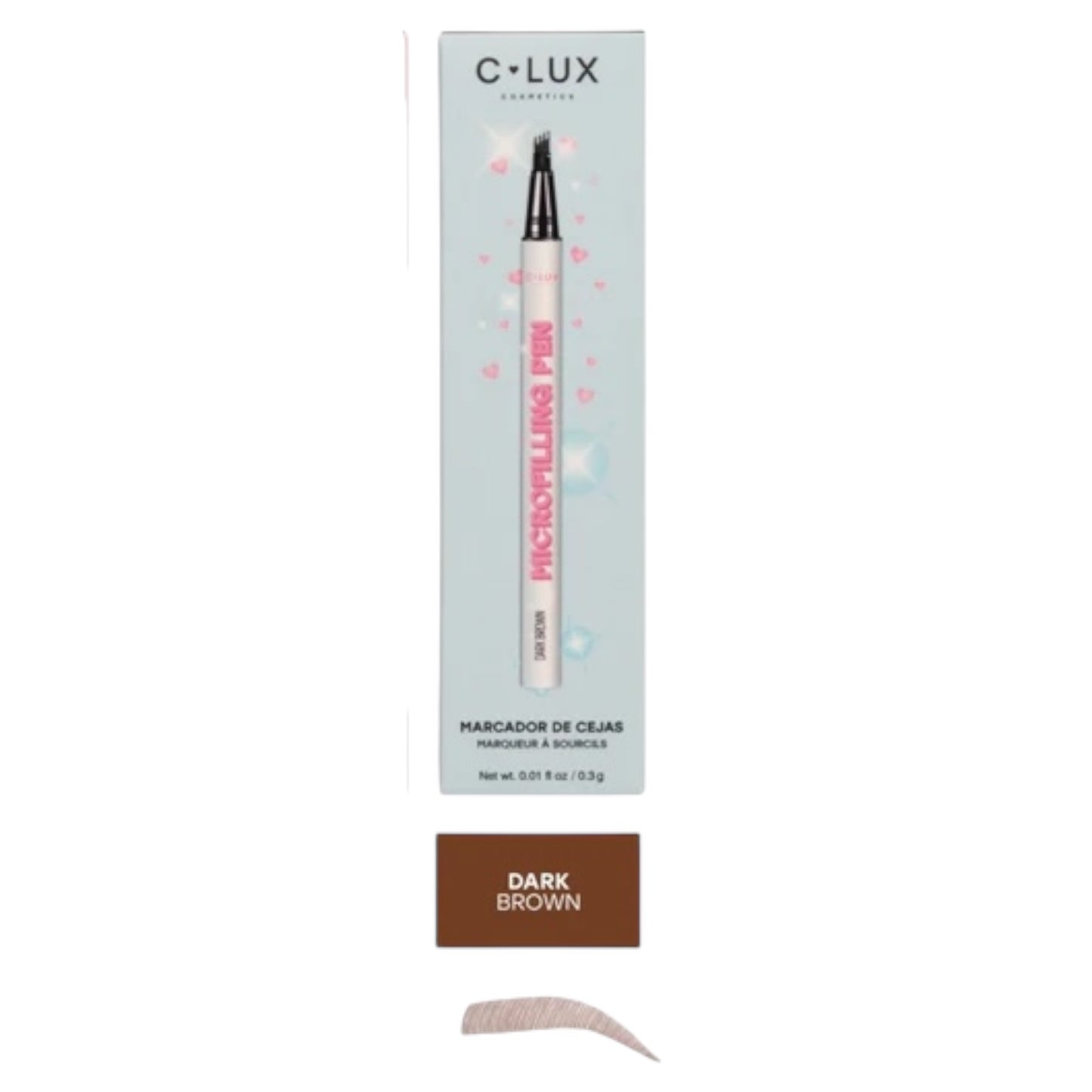 CLUX MICROFILLING PEN 6PCS DARK BROWN MP003