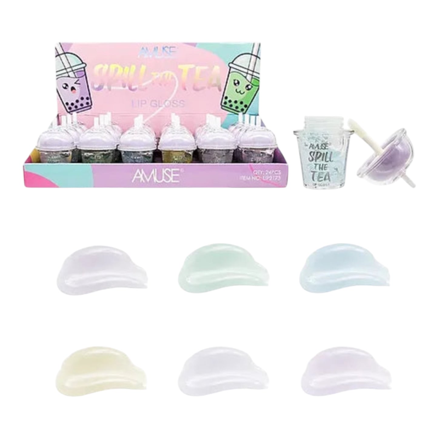 24PCS AMUSE SPILL THE TEA LIP GLOSS LIP2173