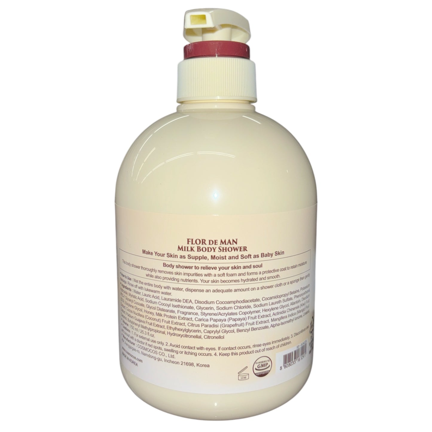 KOREAN FLOR DE MAN MILK BODY SHOWER 750ML 1291