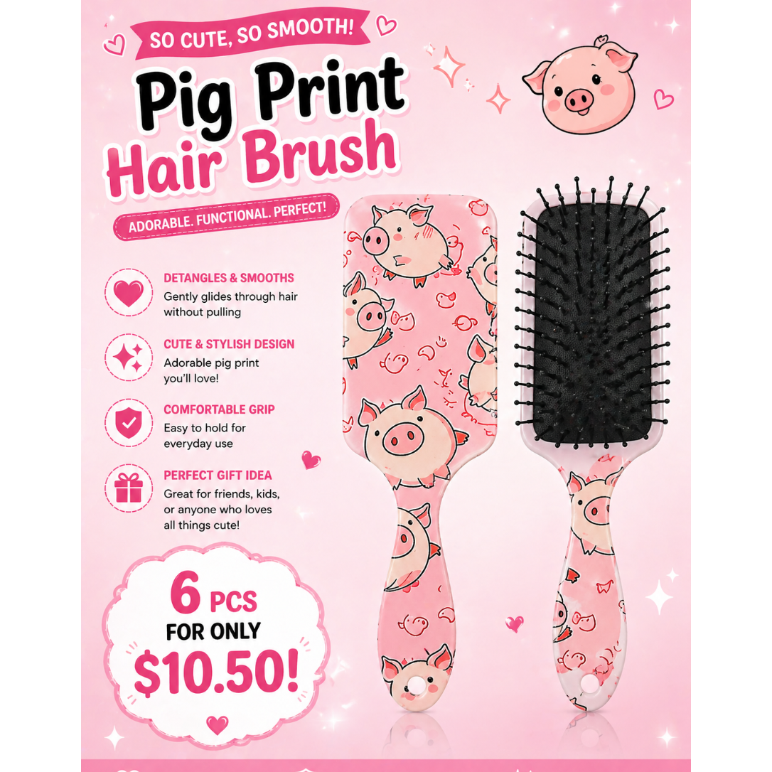 6PCS PIG HAIR BRUSH