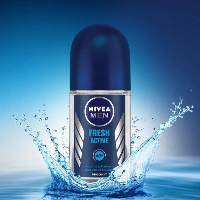 6PCS PACK NIVEA MEN FRESH ACTIVE DEODORANT 7355