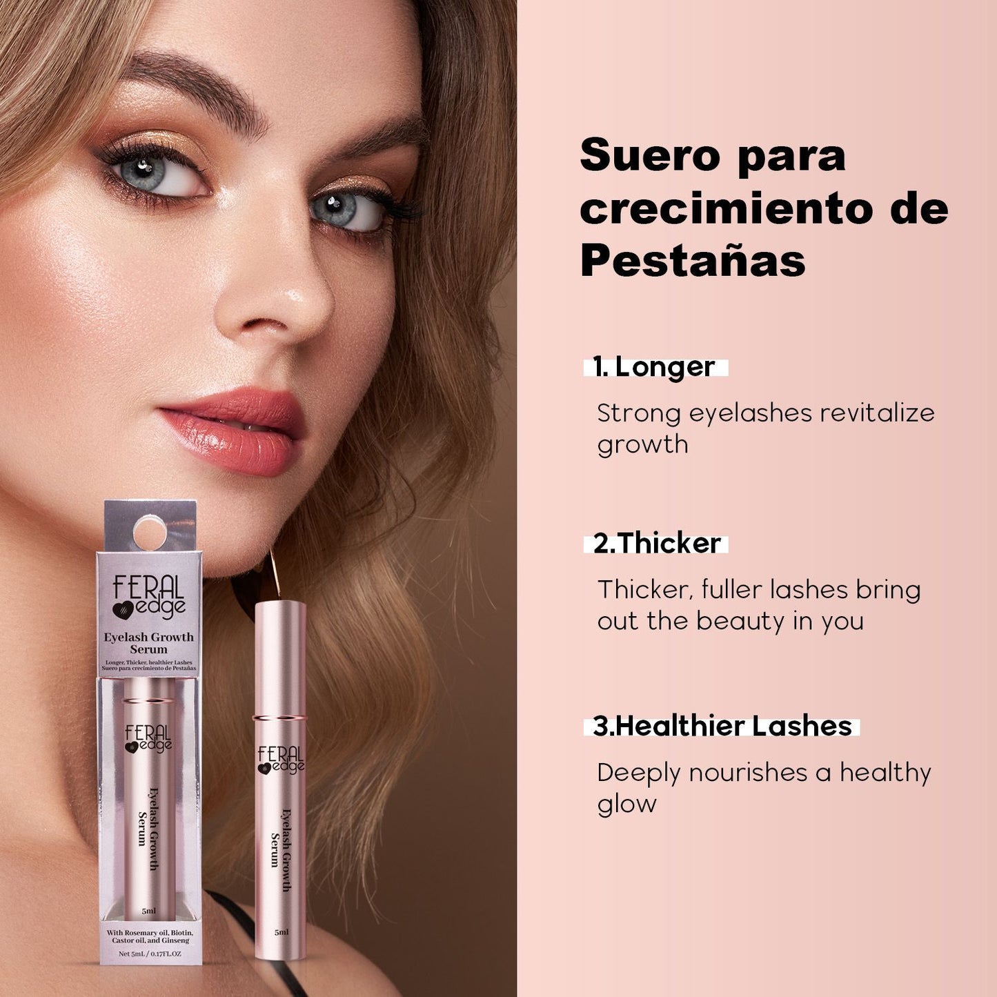 6PCS PACK FERAL EDGE EYELASH GROWTH SERUM SM-11