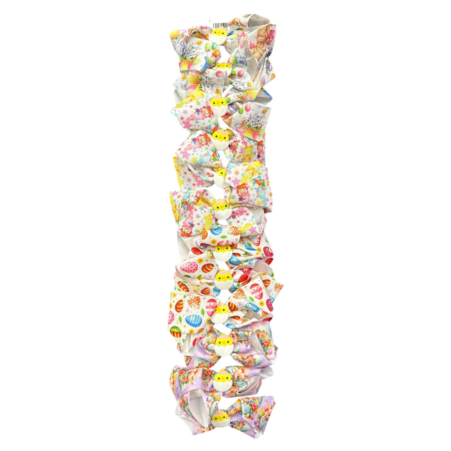12PCS EASTER EGG HAIR BOWS#4743