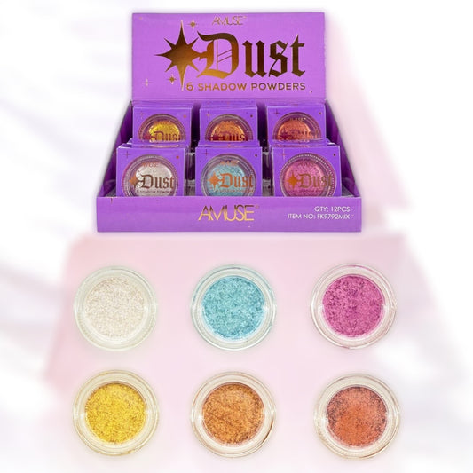 12PCS AMUSE DUST SHADOW POWDERS FK9792MIX