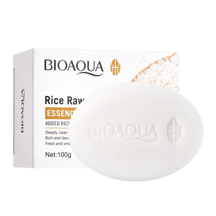 6PCS BIOAQUA RICE RAW PULP SOAP BQY71174