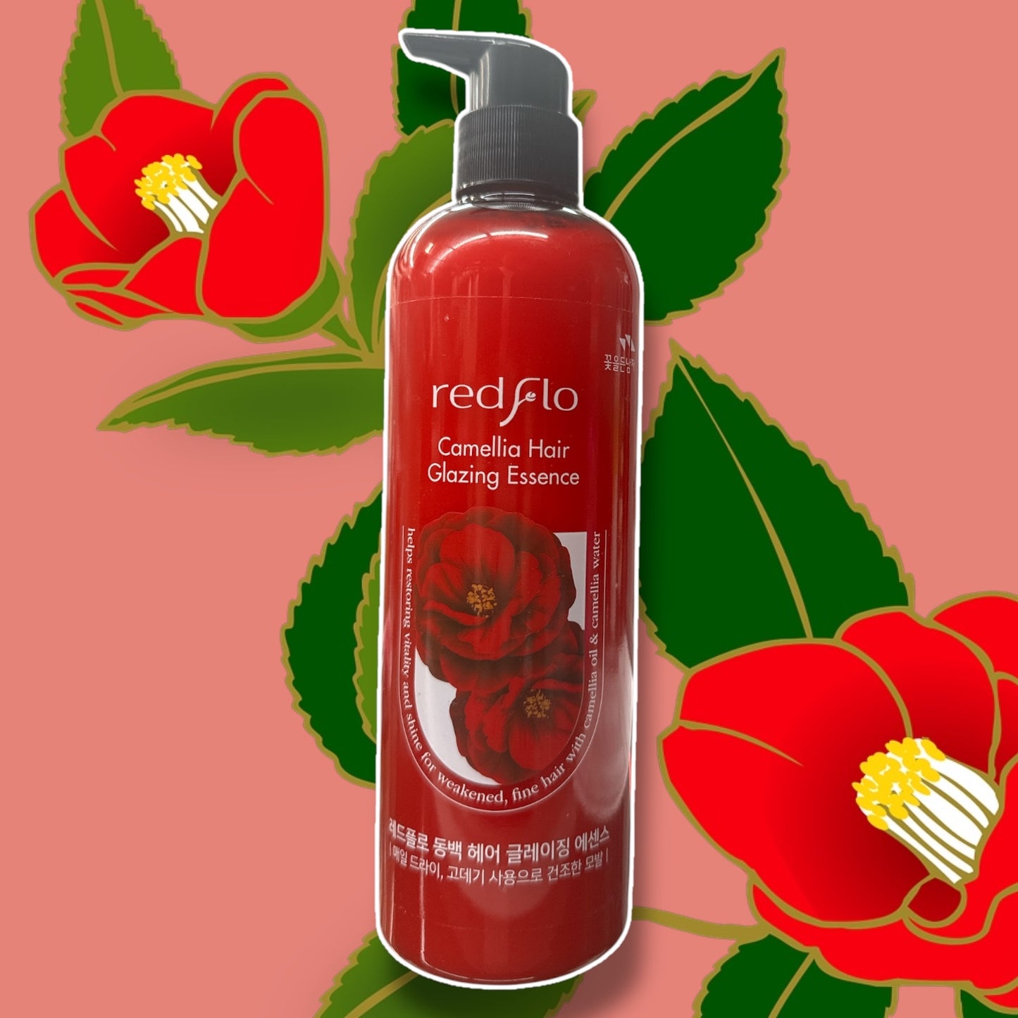 KOREAN REDFLO CAMELLIA HAIR GLAZING ESSENCE 0796