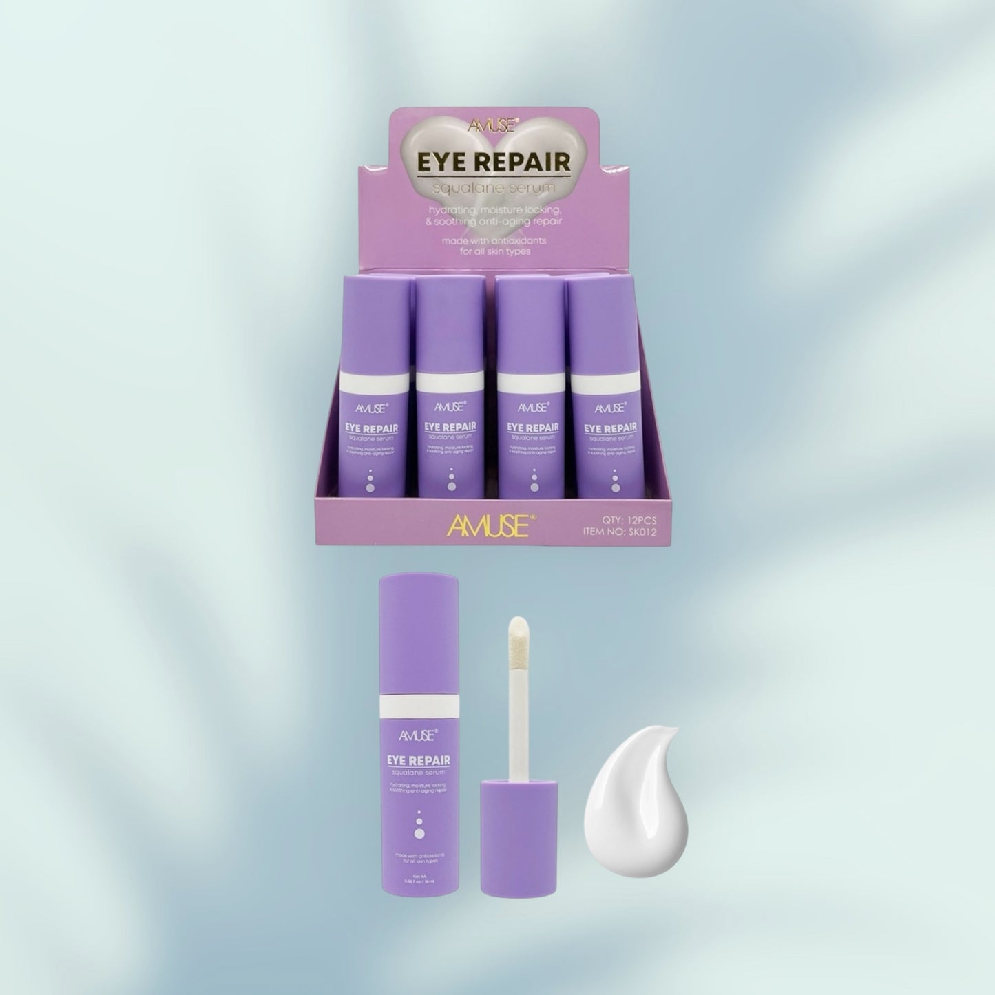 12PCS DISPLAY AMUSE EYE REPAIR SQUALANE SERUM 12 SK012